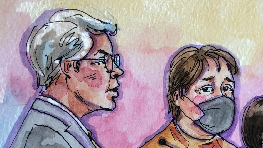 David Wayne DePape looks on as Assistant US Attorney Kyle Waldinger speaks during a hearing on federal charges over the attack on Paul Pelosi, husband of US Speaker of the House, Nancy Pelosi, at US District Court, in San Francisco, California, February 8, 2023 in a courtroom sketch. — Reuters file pic