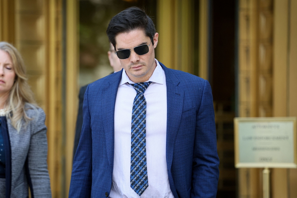 Ryan Salame, the former co-chief executive of FTX Digital Markets, exits the Federal Court after sentencing in New York City May 28, 2024. — Reuters pic