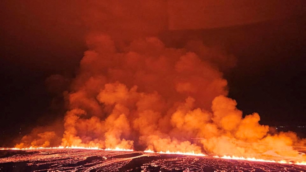 Authorities had warned of the risk of renewed volcanic activity in the area just south of the capital Reykjavik as studies showed magma accumulated underground. — National Police Public Security Department handout via Reuters pic