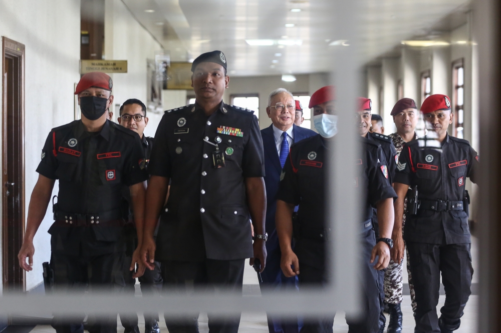 Former prime minister Datuk Seri Najib Razak is pictured at the Kuala Lumpur High Court May 30, 2024. — Picture by Yusof Mat Isa