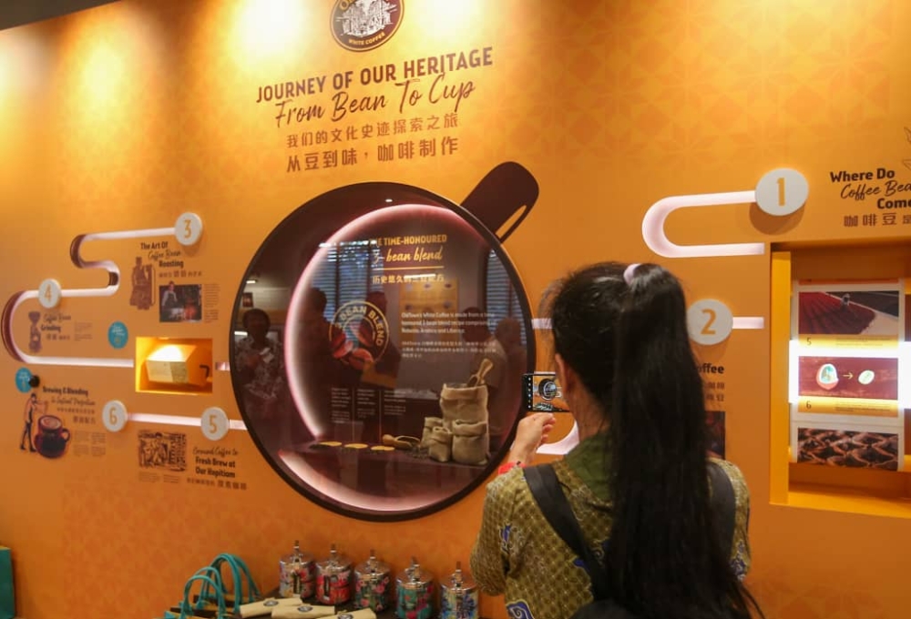 Key features of the Heritage Gallery include the Old Town White Coffee process wall. — Picture by Farhan Najib