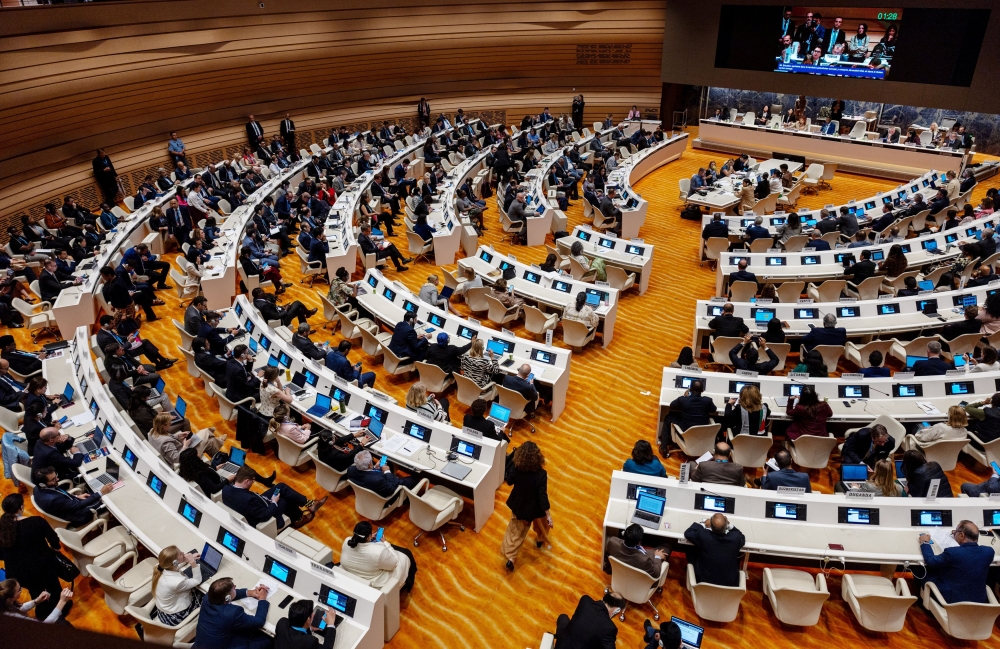 The US said on Monday it wants the United Nations Security Council to adopt a resolution backing the proposal outlined by President Joe Biden to end fighting between Israel and Palestinian militants Hamas in the Gaza Strip. — Reuters pic