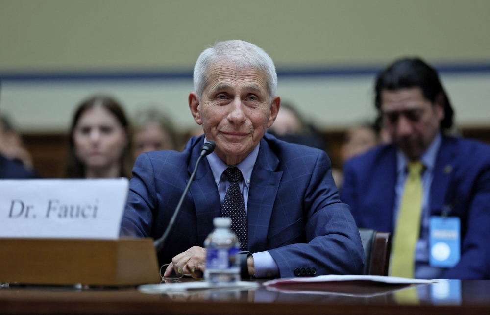 Dr. Anthony Fauci, former director of the National Institute of Allergy and Infectious Diseases and former chief medical adviser to President Biden, takes part in a hearing for the House Oversight and Reform Select Subcommittee on the Coronavirus Pandemic, on Capitol Hill in Washington June 3, 2024. — Reuters pic