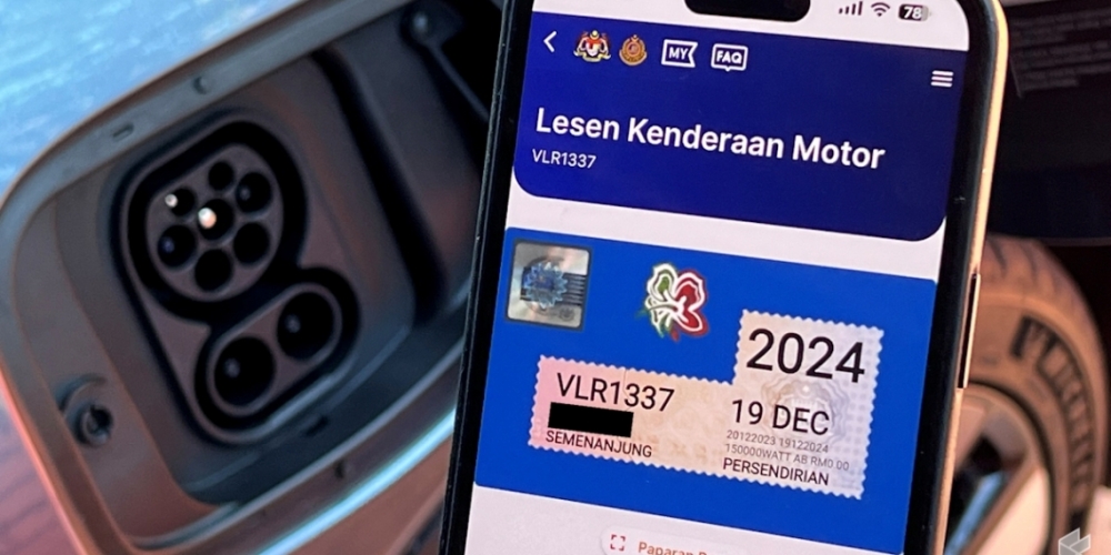 The new rate will be put in place from January 1, 2026 onwards after the expiry of the exemption on EV road tax which will take place on December 31, 2025. ― SoyaCincau pic