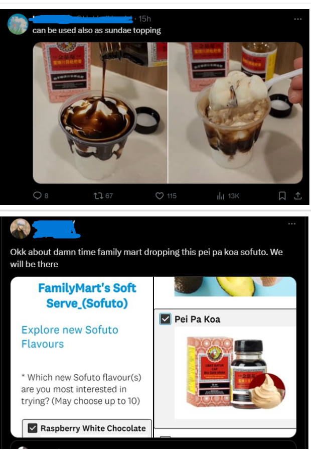 Some social media users poking fun with the casual misuse of the cough syrup. — Screenshot via X