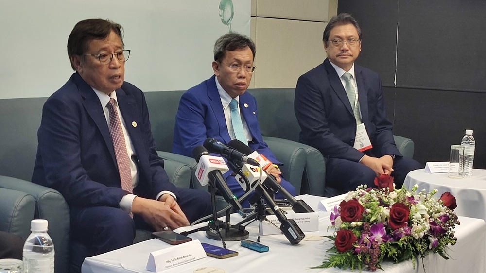 Sarawak Premier Tan Sri Abang Johari Openg speaks during a press conference in Kuching June 10, 2024. — Picture by Sulok Tawie