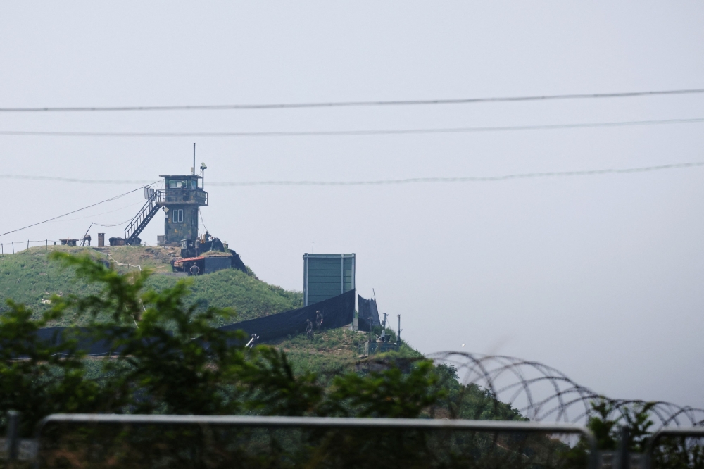 South Korea said yesterday it would resume loudspeaker broadcasts at the border directed at North Korea for the first time in six years as a response to balloon launches by Pyongyang sending trash to the South. — Reuters pic