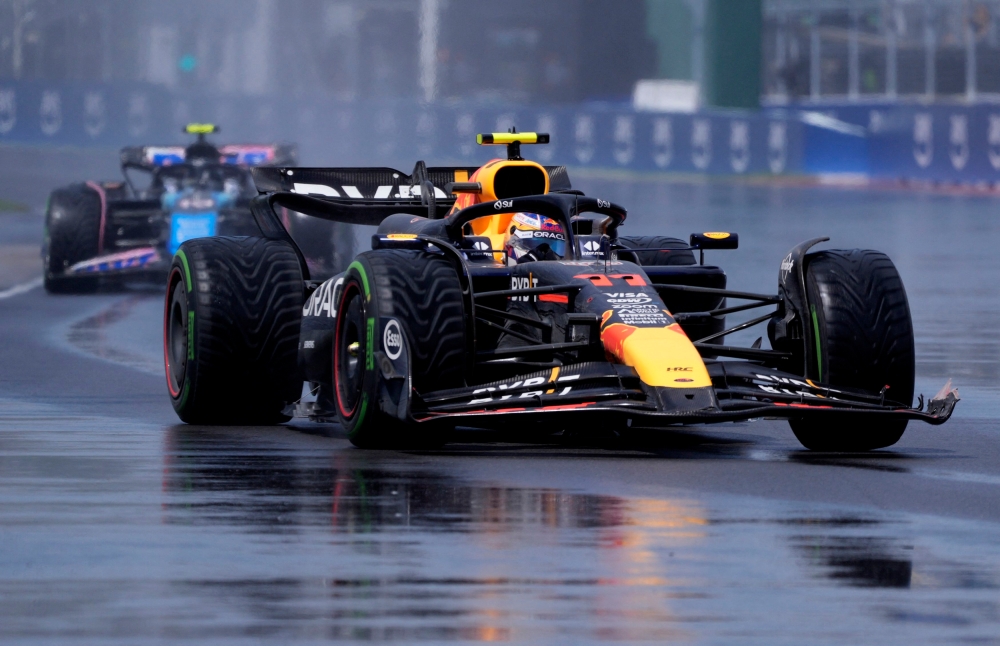 Red Bull’s Sergio Perez in action during the race at Circuit Gilles Villeneuve, Montreal, June 9, 2024. — Reuters pic 