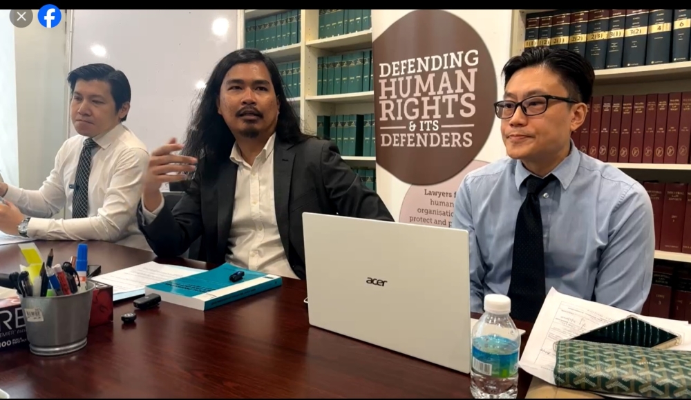 Lawyer Lai Chee Hoe (right) alleged that the MACC raided his office, questioned him at its headquarters in Putrajaya, and then detained him. — Picture via Facebook/Lawyers for Liberty
