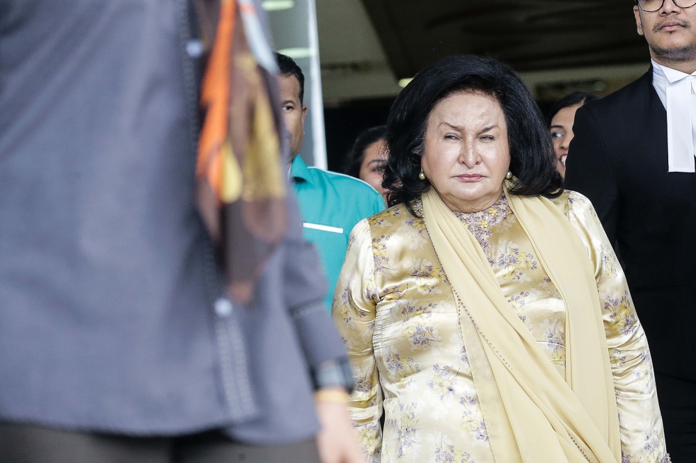 Datin Seri Rosmah Mansor is accused of buying jewellery, handbags, and other luxury items worth nearly US$346 million (RM1.6 billion) using funds from 1MDB and SRC International. — Picture by Sayuti Zainudin 