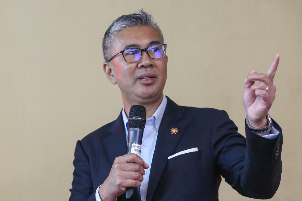 Investment, Trade and Industry Minister Datuk Seri Tengku Zafrul Abdul Aziz said investments in Asean can be significantly increased by effectively leveraging three megatrends. — Picture by Yusof Mat Isa