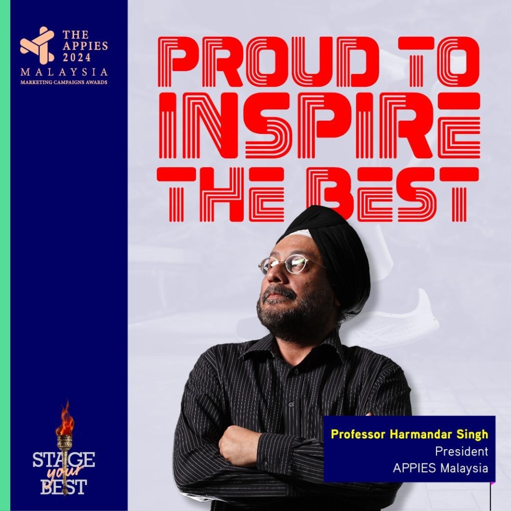 President of APPIES Malaysia, Prof Harmandar Singh, said the event showcases the best campaigns, offering an unparalleled opportunity to learn, network, and celebrate with some of the brightest minds in marketing. 