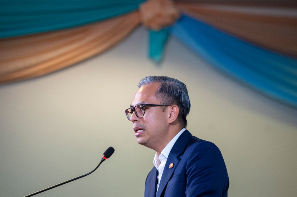 Communications Minister Fahmi Fadzil said observations conducted by enforcement personnel found that diesel purchasing activities have dropped at several petrol stations in Rantau Panjang, Kelantan and Wang Kelian in Perlis. — Picture by Shafwan Zaidon