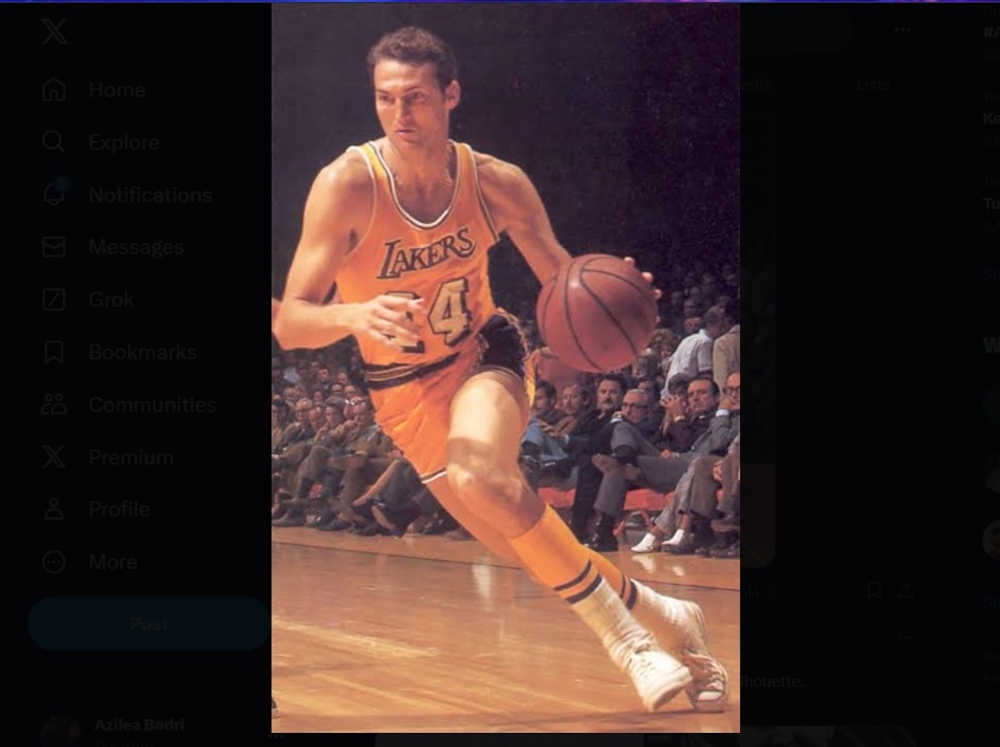 Jerry West, an iconic 1960s star guard for the Los Angeles Lakers who inspired the NBA logo, died Wednesday at age 86, the Los Angeles Clippers announced In 1969, the NBA created its current logo, which was the silhouette of West dribbling a basketball, an image inspired by a photograph of West taken during a game.