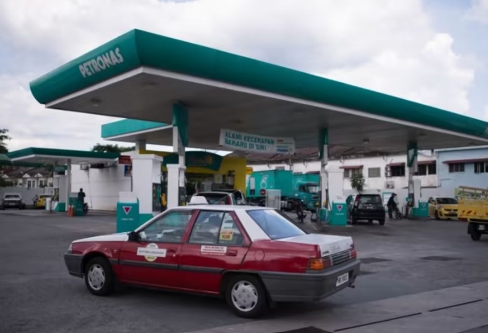 A file photo of a petrol station in Ampang, Malaysia. — AFP pic via TODAY