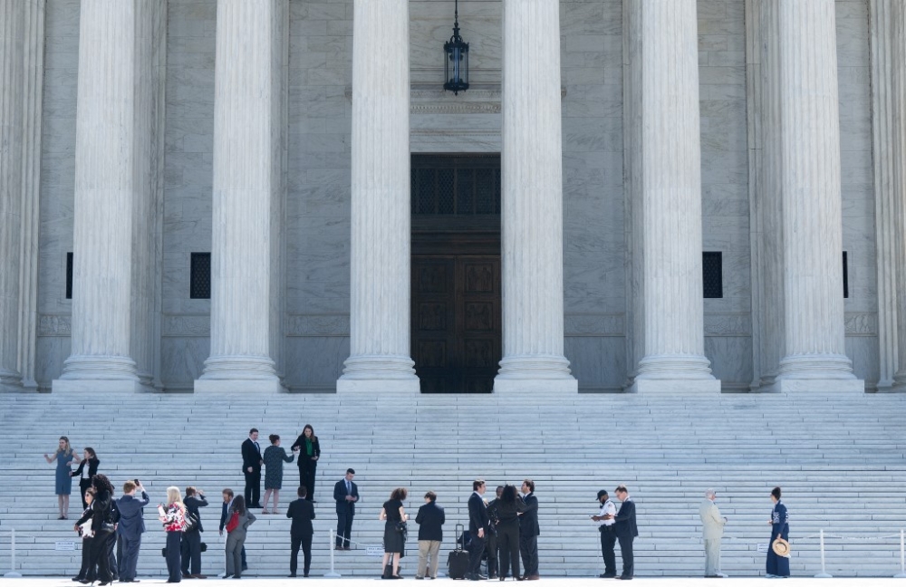 A view of the US Supreme Court in Washington, DC, June 13, 2024. The Court on June 13 rejected restrictions imposed by a lower court on an abortion pill widely used in the US to terminate pregnancies. The court, in a unanimous opinion, said the anti-abortion groups and physicians challenging the medication, mifepristone, lacked the legal standing to bring the case. — AFP pic