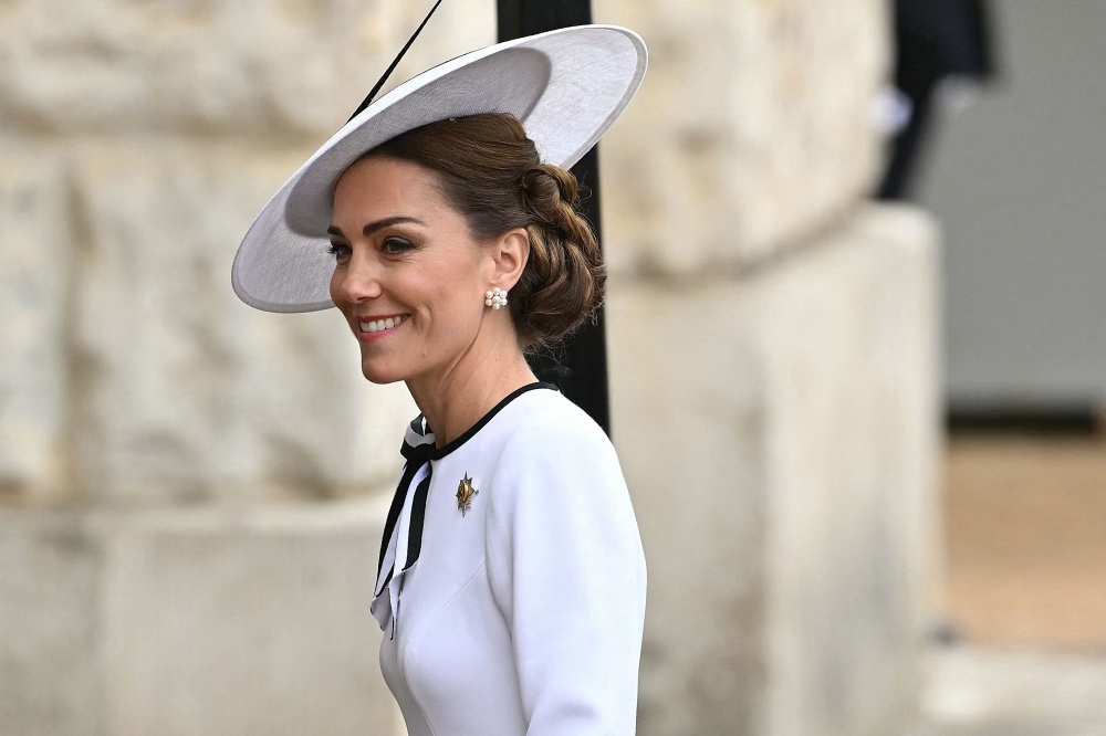 Britain’s Catherine, Princess of Wales, arrives to Horse Guards Parade for the King’s Birthday Parade ‘Trooping the Colour’ in London on June 15, 2024. — Reuters pic