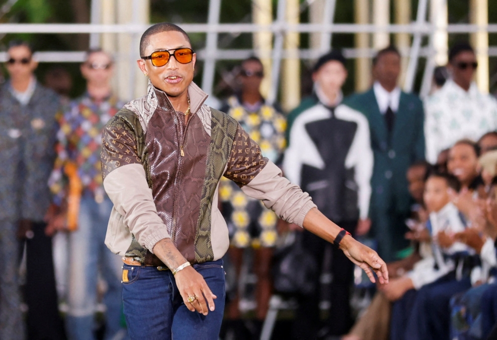 Pharrell Williams kicks off Paris Fashion Week with Louis Vuitton show ...