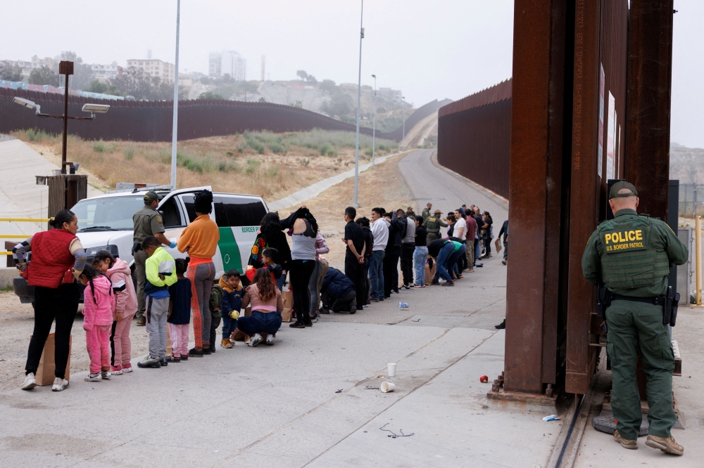 For now, Biden’s restrictive asylum policy, combined with tougher immigration enforcement by Mexico, appears to be lowering crossings. — Reuters pic