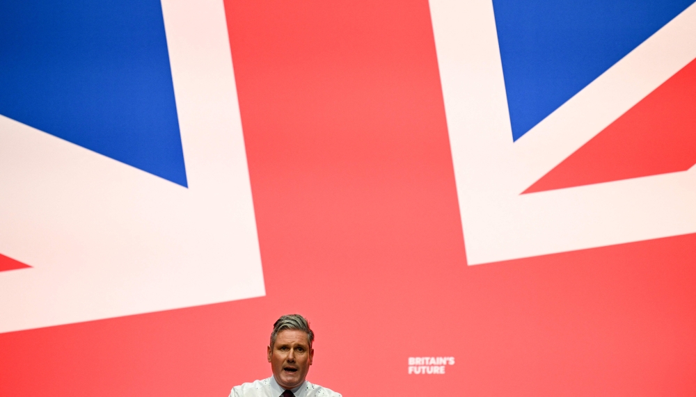 Labour leader Keir Starmer is set to become prime minister if his party prevails on July 4. — AFP pic