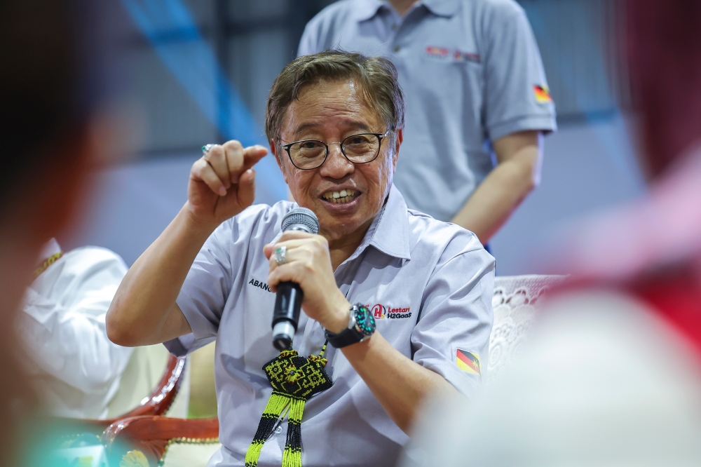 Sarawak Premier Tan Sri Abang Johari Openg said according to Sarawak Energy Berhad (SEB) Batang Ai will not only be producing electricity through hydro but also from solar. — Bernama pic 