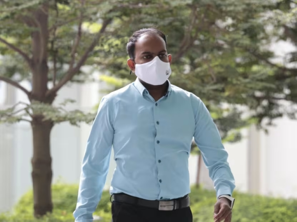 Willjude Vimalraj Raymond Suras arriving at the State Courts on June 20, 2024. — TODAY pic