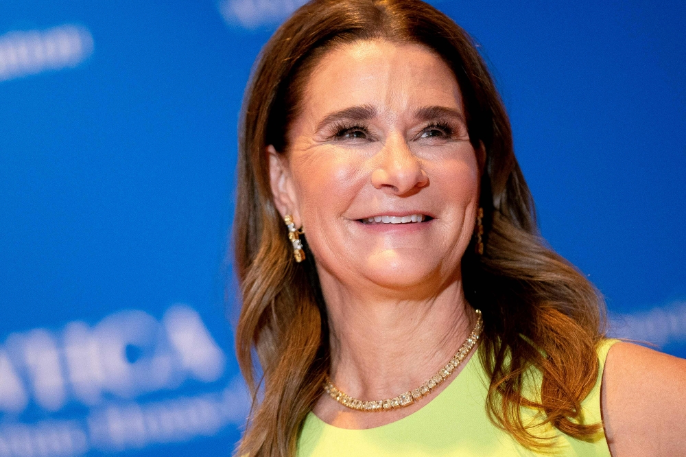 US philanthropist Melinda French Gates arrives for the White House Correspondents' Association gala at the Washington Hilton Hotel in Washington, DC, on April 30, 2022. — AFP pic