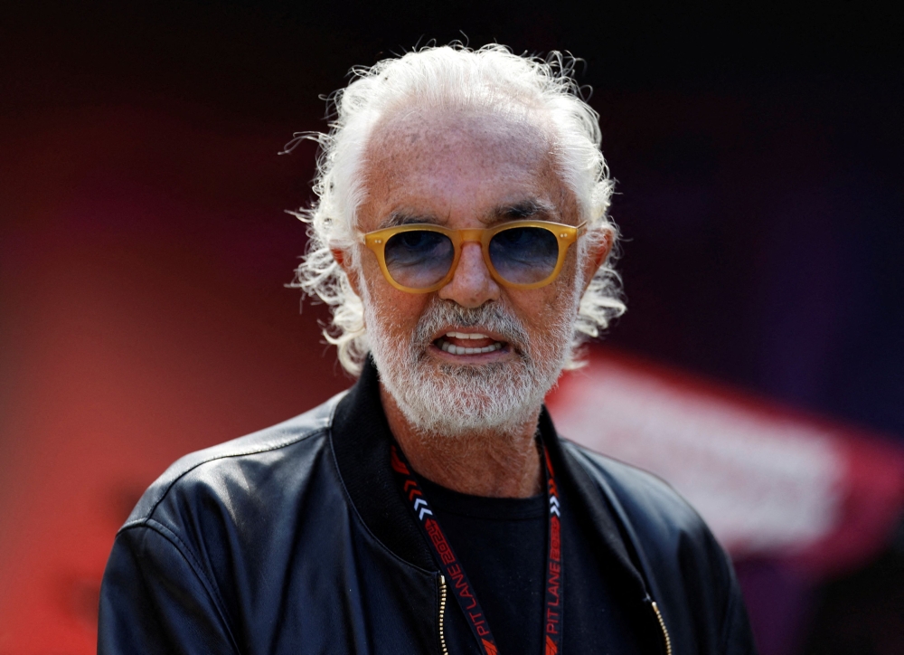 Flavio Briatore is seen ahead of the Bahrain Grand Prix on March 2, 2024. — Reuters file pic