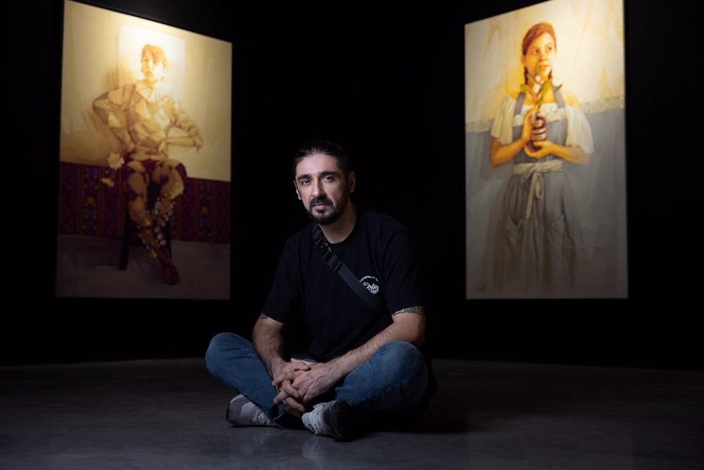 Chilean street Inti, also known as Inti Castro, poses during a photo session in Paris October 13, 2023. — AFP pic