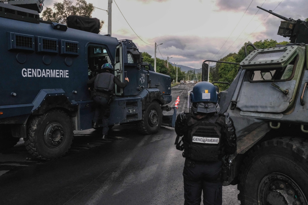 The French government responded by sending more than 3,000 troops and police to the territory almost 17,000 kilometres from Paris. — AFP pic