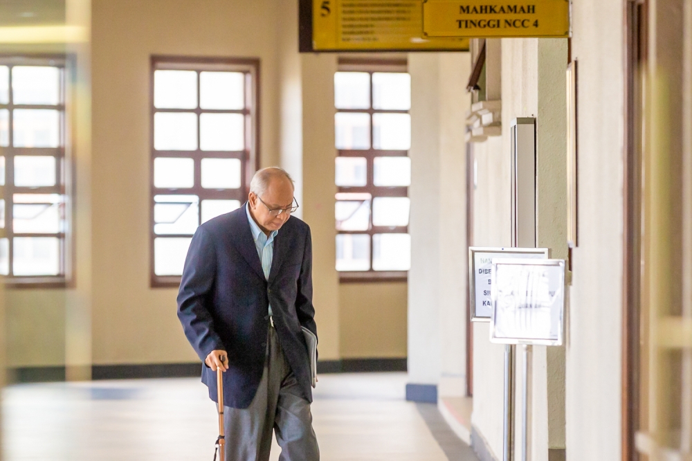 Witness and former SRC International Bhd director Datuk Suboh Md Yassin arrives at the Kuala Lumpur High Court June 24, 2024. — Picture By Raymond Manuel