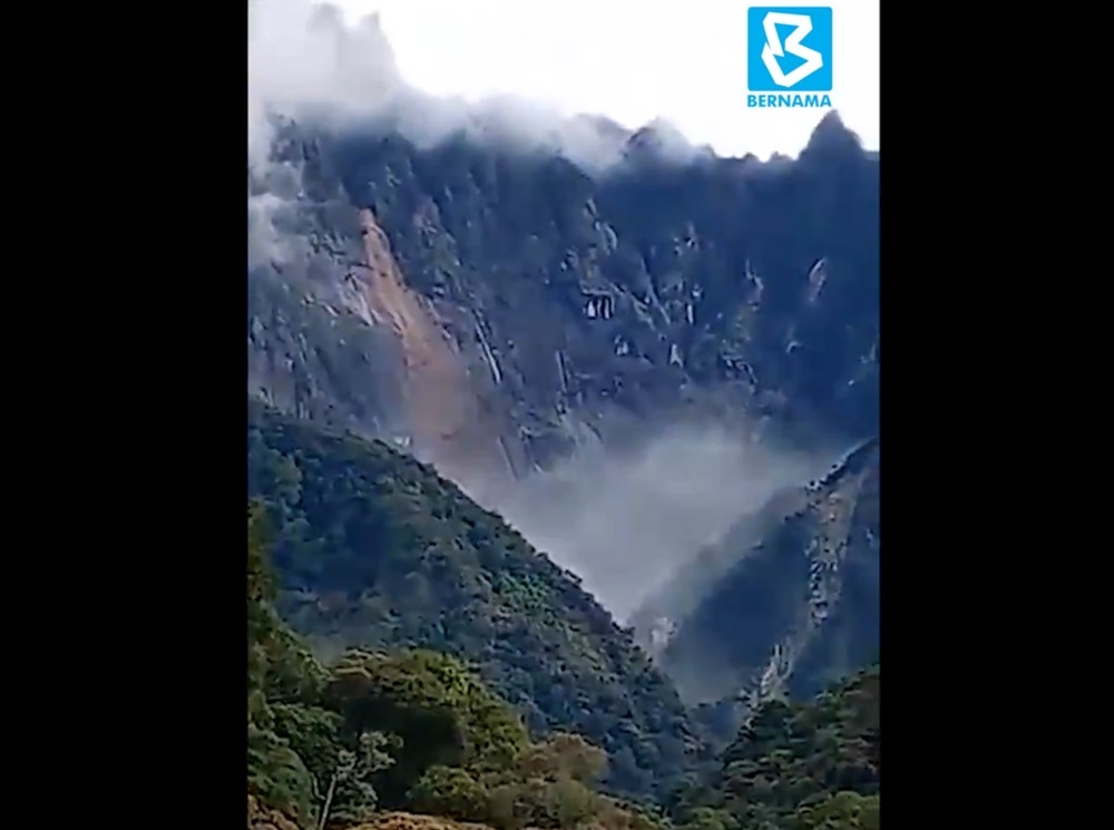 The situation this evening at the landslide area near the foot of Mount Kinabalu around Mesilou, Kundasang is under control, according to authorities on the scene. — Video screencap via X/Bernama 