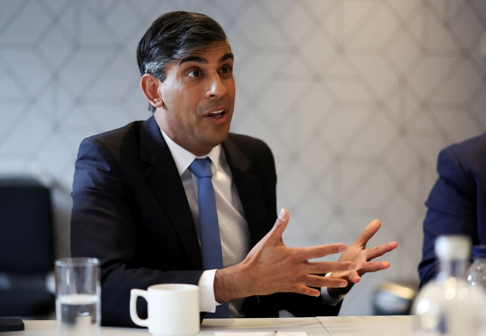Rishi Sunak has said he was 'incredibly angry' to hear of the allegations, which are being investigated by the Gambling Commission, and told reporters he was not aware of any other candidates being investigated. — Reuters pool pic