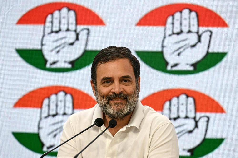 Prime Minister Narendra Modi’s chief rival Rahul Gandhi was appointed yesterday to lead India’s opposition in parliament, a key post that has been vacant for a decade. — AFP pic