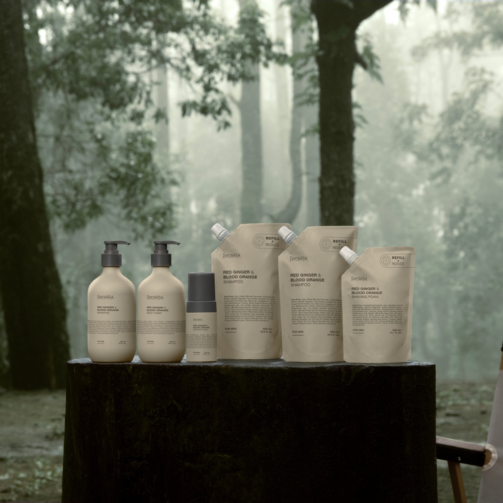 The Red Ginger and Blood Orange range of products from Sensatia Botanicals. —Picture courtesy of Melium