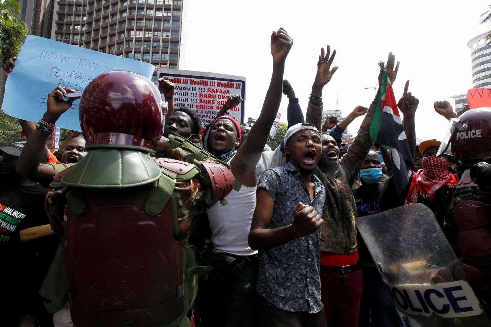 Kenyan President William Ruto yesterday withdrew planned tax hikes, bowing to pressure from protesters who had stormed parliament, launched demonstrations across the country and threatened more action this week. — Reuters pic