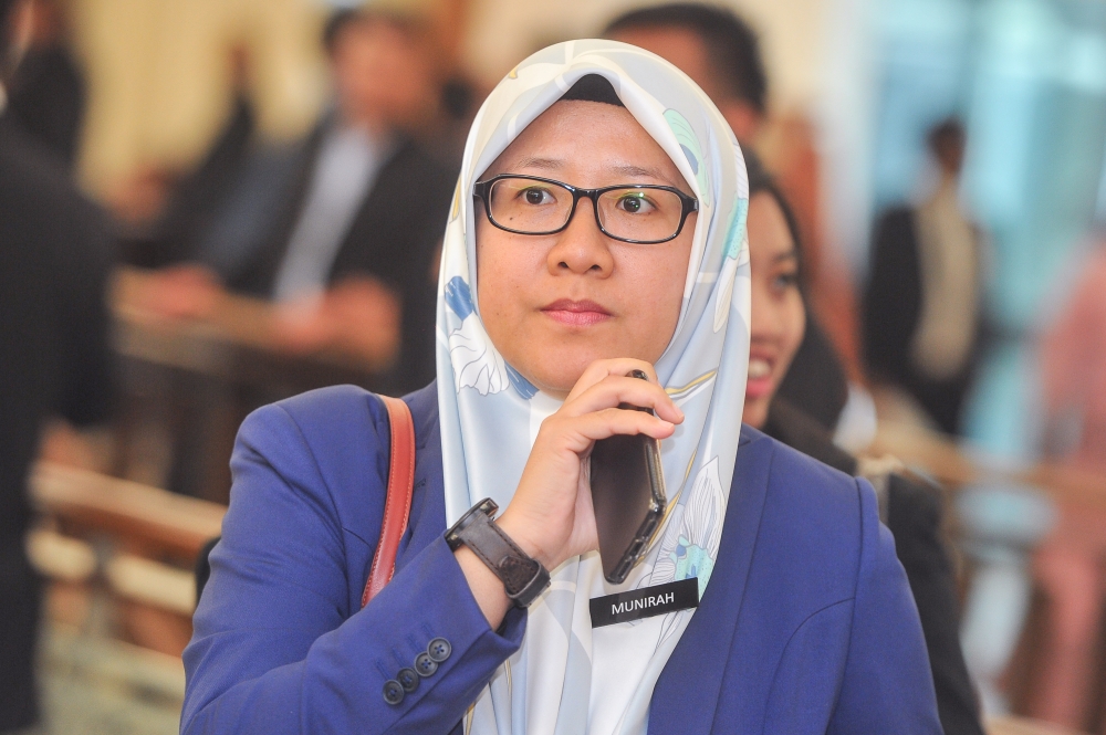 Kota Belud MP Isnaraissah Munirah Majilis calls for distinctions between stateless people and undocumented migrants — Picture by Shafwan Zaidon