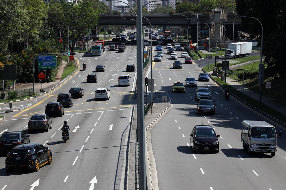 Foreign-registered commercial diesel vehicles with smoke emissions of 50 Hartridge Smoke Units or more will be turned back at land checkpoints and denied entry into Singapore beginning April 1, 2026. — TODAY pic
