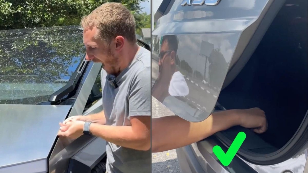 Proton was very happy to demonstrate that the X50 did not prove as much of a risk to you fingers.— Screencap composite via Instagram/Proton