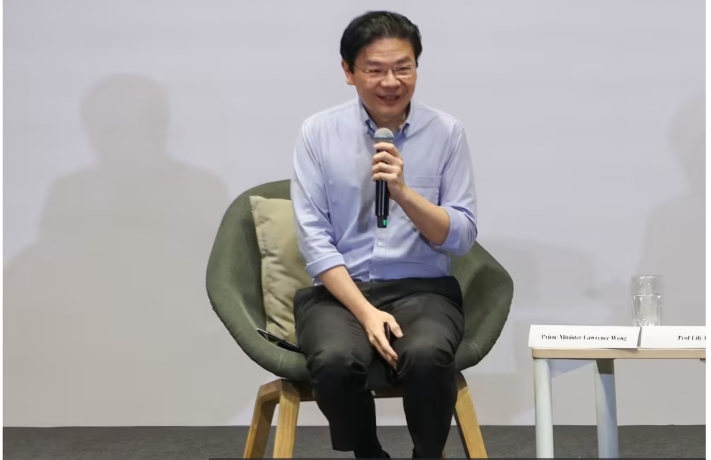 Prime Minister Lawrence Wong spoke to around 900 students about finding balance in Singapore’s workforce, making mistakes in life and doing meaningful work. — TODAY