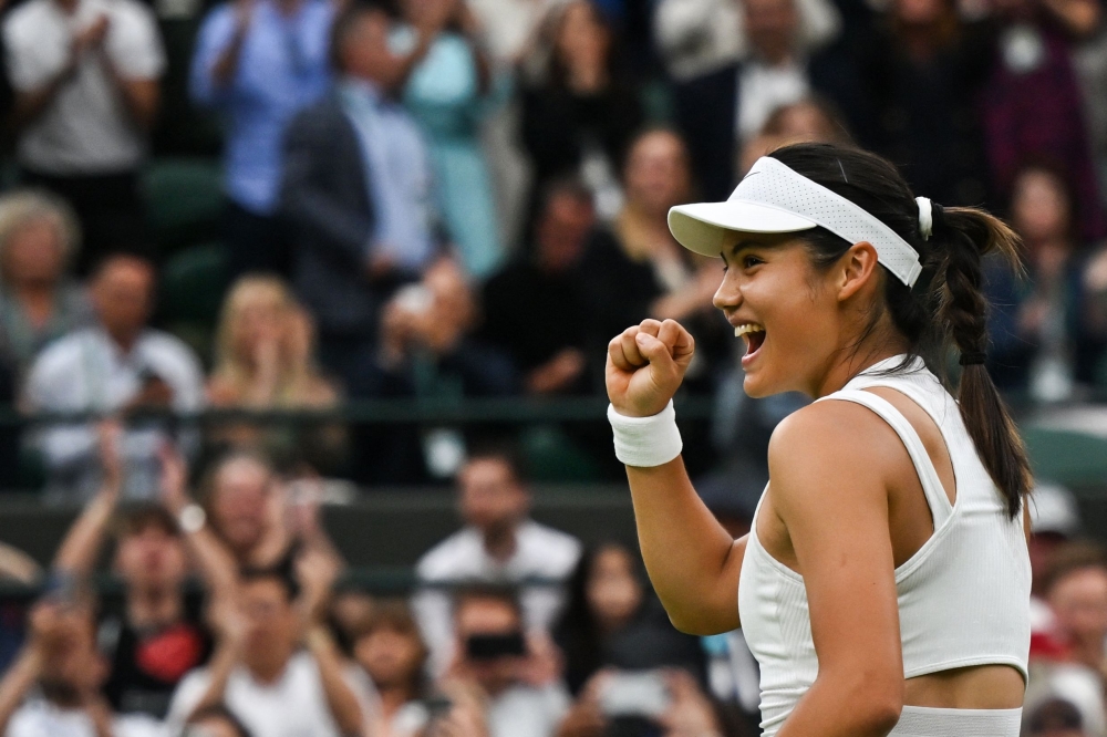 British tennis star Emma Raducanu said she’s voting to have a ‘lie-in’ today when the country goes to the polls, claiming she was unaware of a general election taking place. — AFP pic