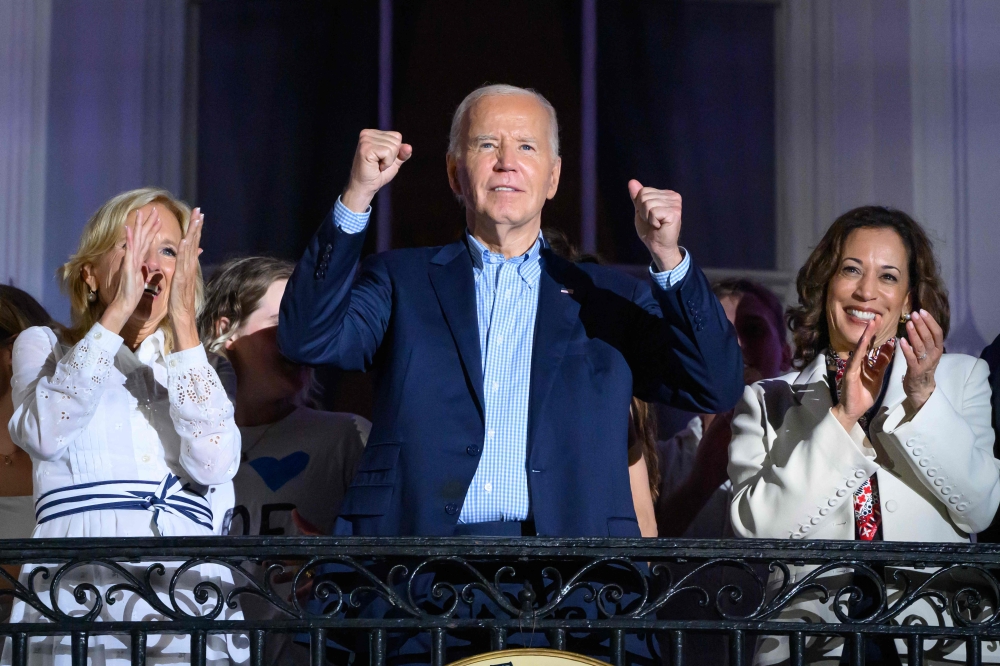 US President Joe Biden is hoping a televised interview later today will steady his imperilled re-election bid — but a repeat of his disastrous debate performance could be his downfall. — AFP pic