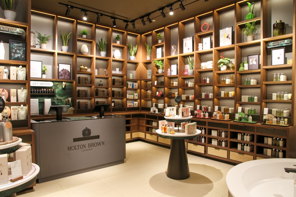 The interactive store environment celebrates Molton Brown’s heritage while reimagining it for today's discerning consumers. — Picture courtesy of Valiram