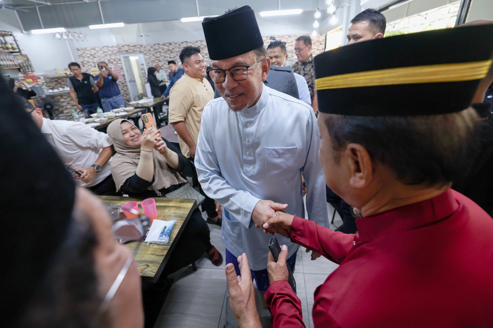 In his Maal Hijrah 1446 message posted on Facebook, Anwar urged the people to steer clear from extremism and move towards moderation. — Bernama pic