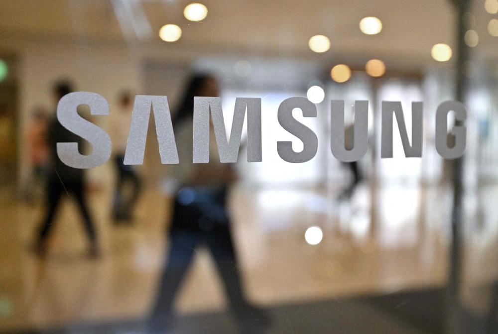 Workers at South Korean tech giant Samsung are beginning a general strike today. — AFP pic