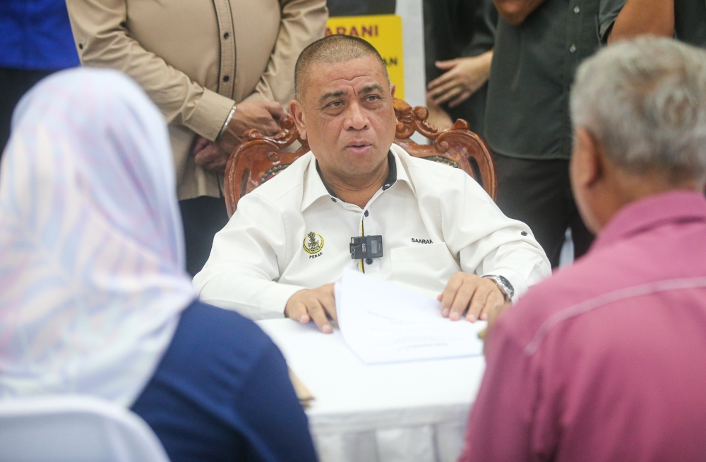 Perak Menteri Besar Datuk Seri Saarani Mohamad said the state government has assured that it will protect the rights to non-radioactive rare earth elements (NR-REE) in the state, emphasising that the benefits will be for its residents. — Picture by Farhan Najib