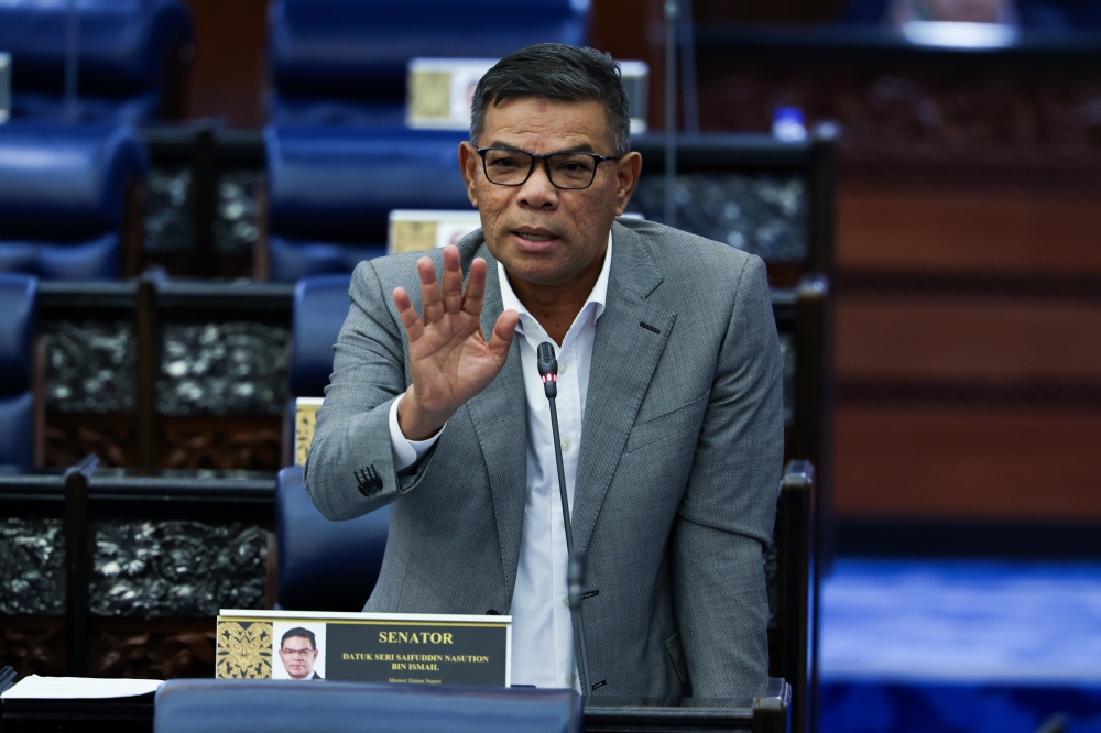 Home Minister Datuk Seri Saifuddin Nasution Ismail said the second reading of the Drug Dependants (Treatment and Rehabilitation) Act 1983 amendments has been postponed in the Dewan Rakyat today to a later date. — Bernama pic