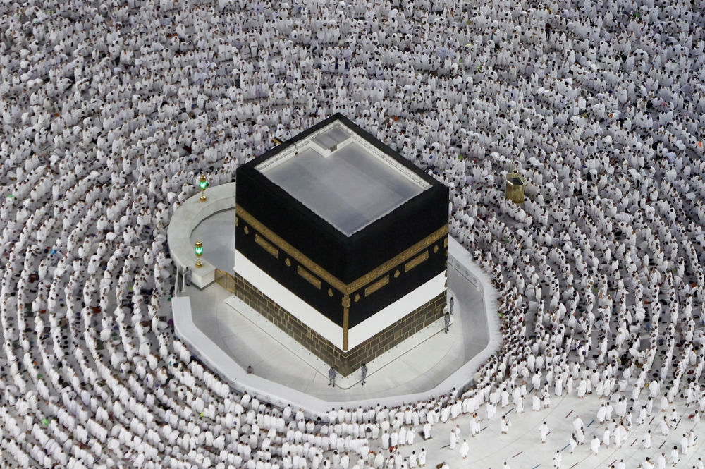 A file photograph shows Muslim pilgrims circling the Kaaba in the holy city of Mecca, Saudi Arabia. — Reuters pic