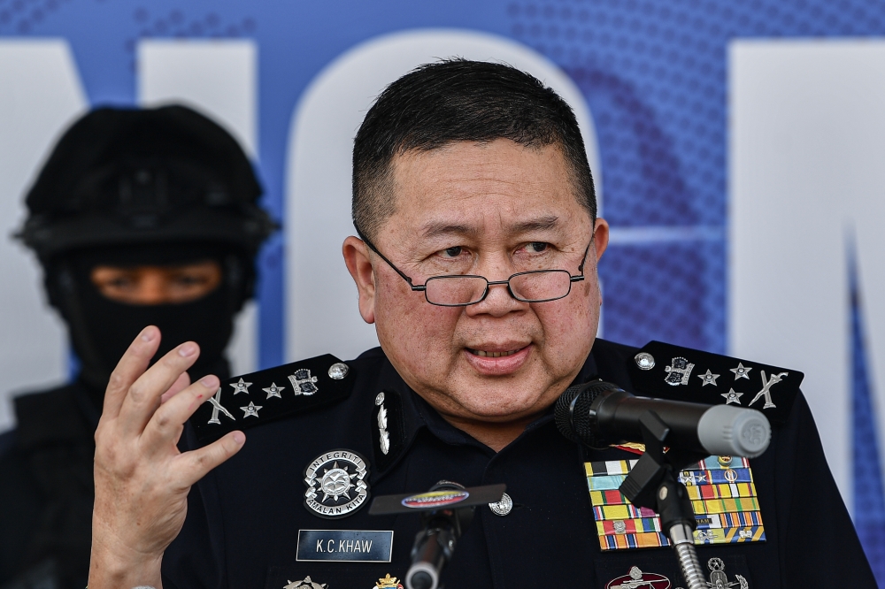 Khaw said police seized various types of drugs worth RM5.02 million from three separate raids. Bernama pic