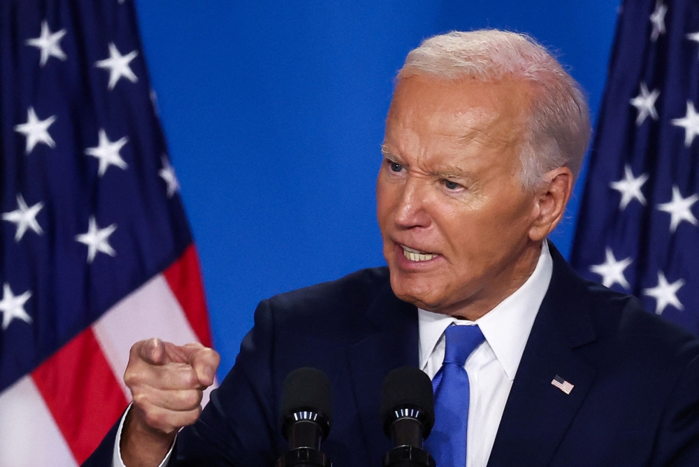 US President Joe Biden's fitness for office has been in question after a recent debate. — Reuters pic